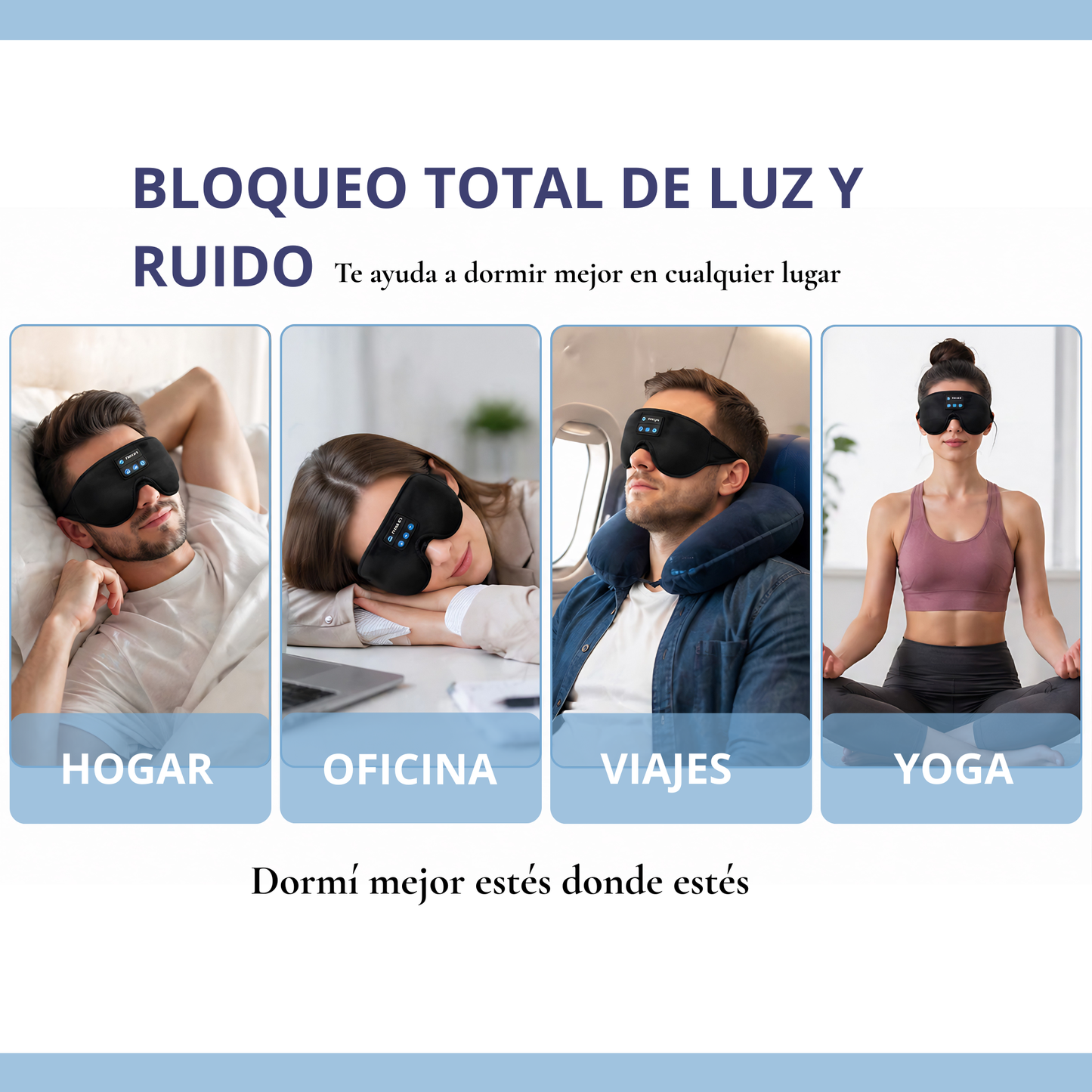 Antifaz para dormir 3 en 1